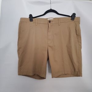 Goodfellow & co mens shorts size 40 linden shorts brown front flat slim New